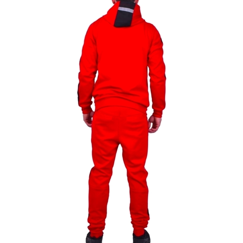 Riflessi Men's Athletic Sports Casual 2 Piece Reflective Tracksuit Hoodie Jogger - Picture 4 of 8